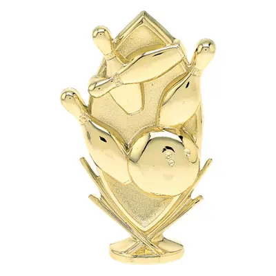 5117-G Sports Scene Figure, Bowling, Gold - 6"