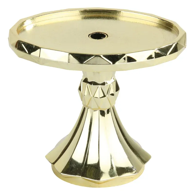 1018-G Diamond Pedestal, Oval, Gold - 2 5/8"