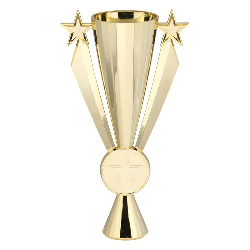 13508-S Star Ribbon Plastic Cup 2" Holder, Silver - 8" 